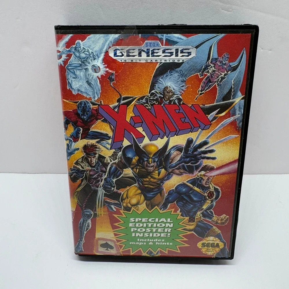 CIB Video Game Action Marvel X-Men Sega Genesis